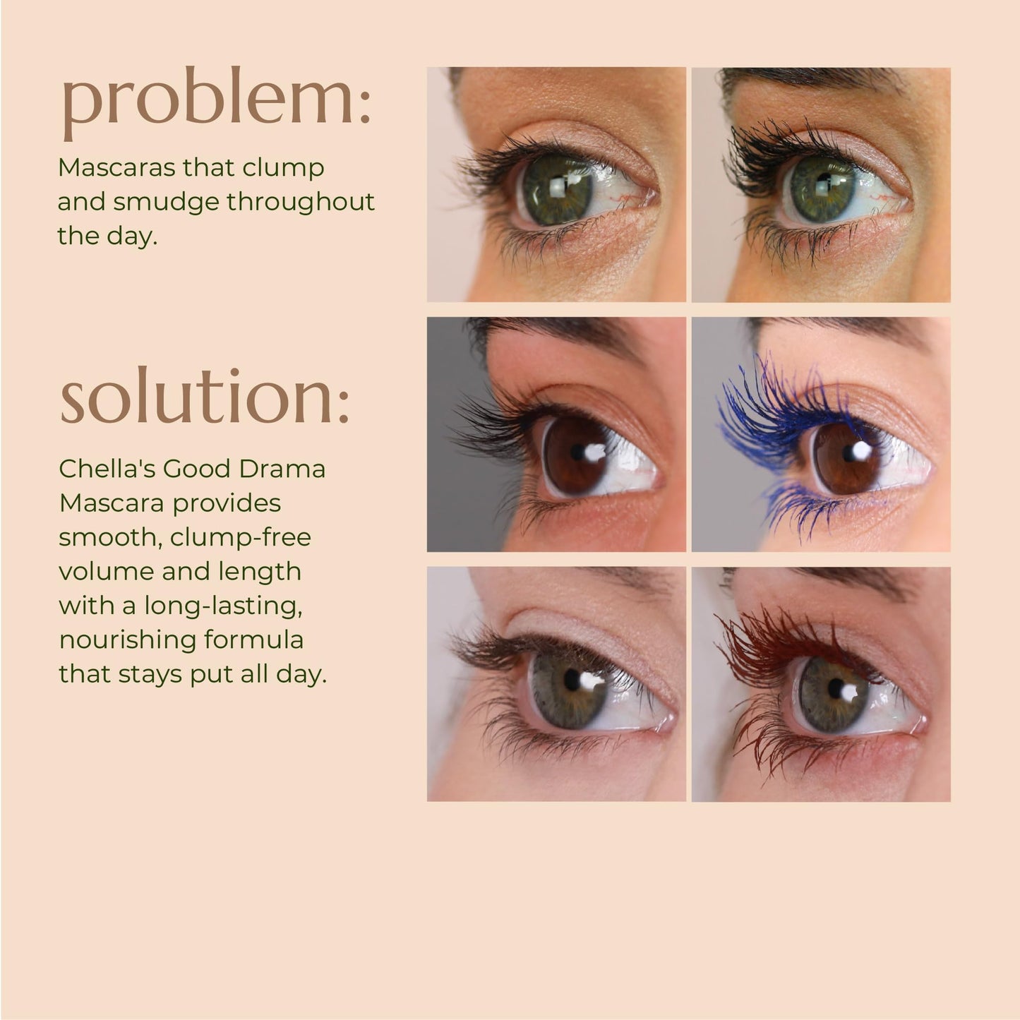 Chella Good Drama Vegan Mascara, 0.33 Fl. Oz (Black)