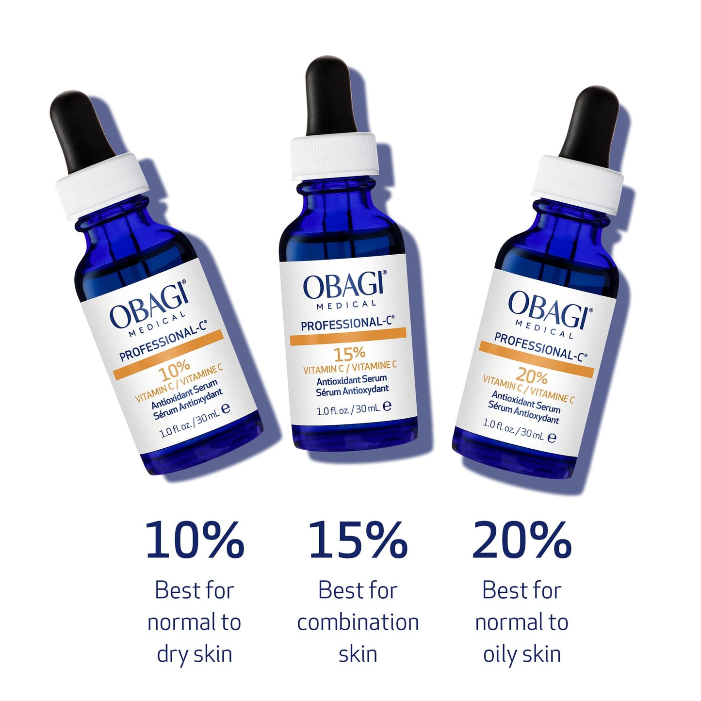 Obagi Professional C Serum 20%, Vitamin C Facial Serum with Concentrated 20% L Ascorbic Acid for Normal to Oily Skin, 1.0 Fl Oz Beauty & Personal Care Obagi Medical