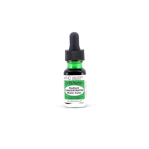 Dr. Ph. Martin's Radiant Concentrated Water Color (41C) Watercolor Bottle, 0.5 oz, Calypso Green, 1 Bottle Beauty & Personal Care Dr. Ph. Martin's