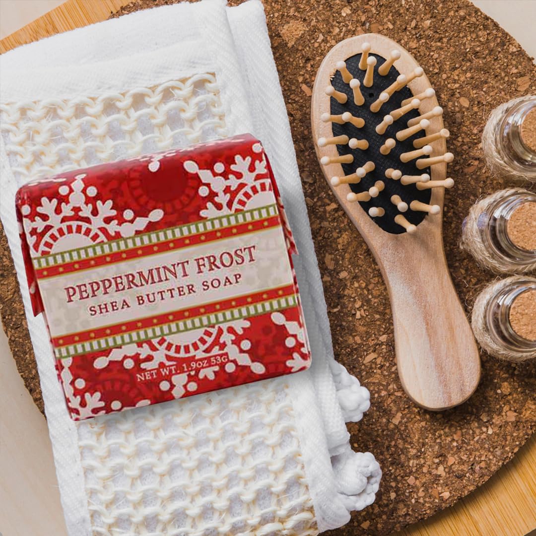 Greenwich Bay Shea Butter Soap Sampler - Boxed Set of 4 Assorted Scents (Christmas Holiday 4)