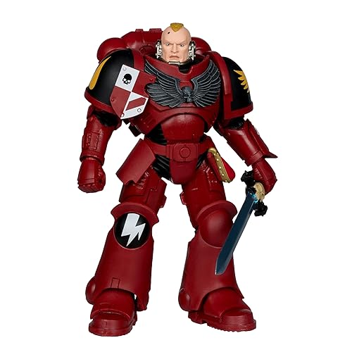 McFarlane Toys- Warhammer 40,000 Assault Intercessor Sergeant (Blood Angel) 7in Figure