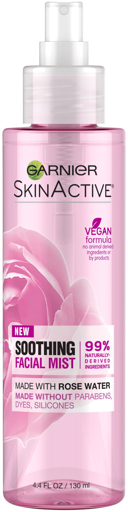 Garnier SkinActive Facial Mist Spray with Rose Water, 4.4 Fl Oz (130mL), 1 Count (Packaging May Vary) Beauty & Personal Care Garnier