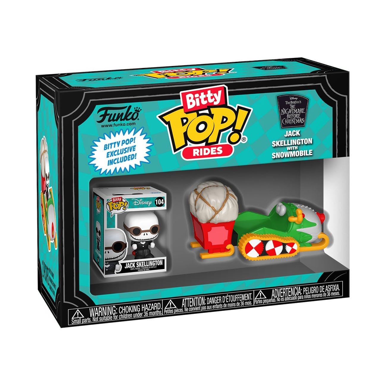 Funko Pop! Bitty Ride: The Nightmare Before Christmas - Jack with Snowmobile