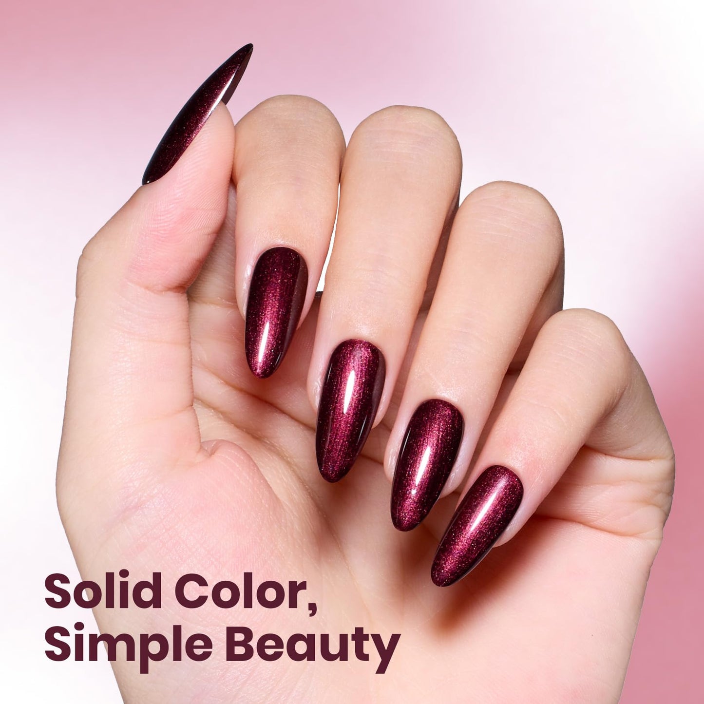 Beetles Burgundy Glitter Gel Polish - Cherry Mocha Red Wine Color Gel, 15ML Polish Soak Off UV LED Nail Art Starter Manicure Salon DIY at Home Beauty and Personal Care beetles Gel Polish