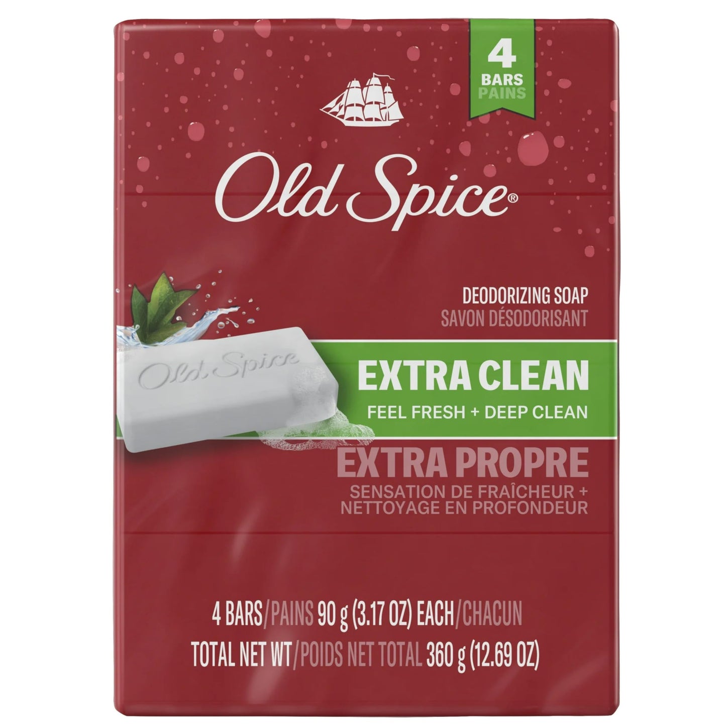 Old Spice Bar Soap for Men Palm Tree Scent 3.17 OZ Each 4 Bars Beauty & Personal Care Old Spice