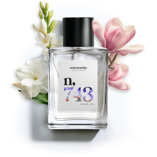 Noteworthy n,743 Shine On Eau De Parfum - Tuberose, Magnolia, Jasmine | Sophisticated, Warm Fragrance for Any Occasion | Long-lasting Unisex Perfume Beauty & Personal Care Noteworthy
