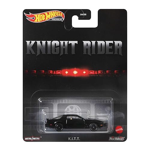 Hot Wheels Retro Entertainment Collection of The Knight Rider KITT 1:64 Scale Vehicle from Blockbuster Movies, TV, & Video Games, Iconic Replicas…