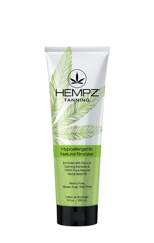 HEMPZ Hypoallergenic Natural Bronzer - Herbal Moisturizing Self Tanning Lotion for Tanning Beds, Beach, Sun 9 Fl OZ Beauty & Personal Care Hempz