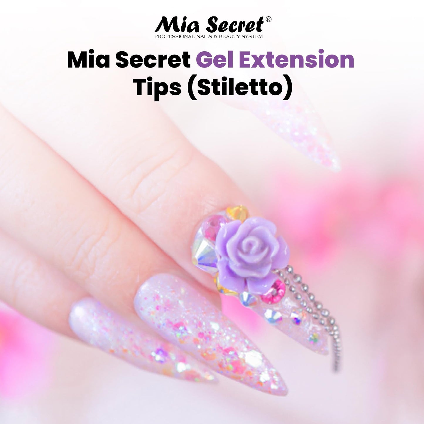Mia Secret Gel Extension Tips (Stiletto) Beauty & Personal Care Mia Secret