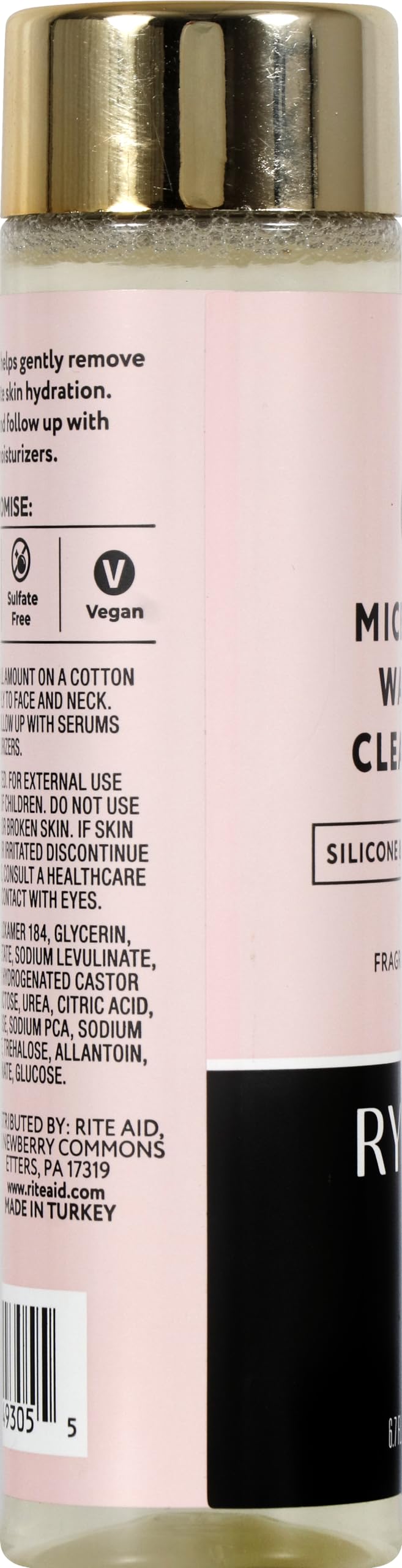 Ryshi Micellar Water Cleanser - Fragrance Free, 6.7 fl oz