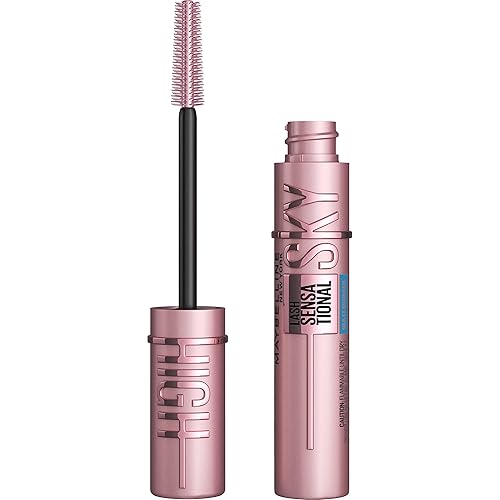 Maybelline Lash Sensational Sky High Waterproof Mascara Makeup, Volumizing, Lengthening, Defining, Curling, Multiplying, Buildable Formula, Very