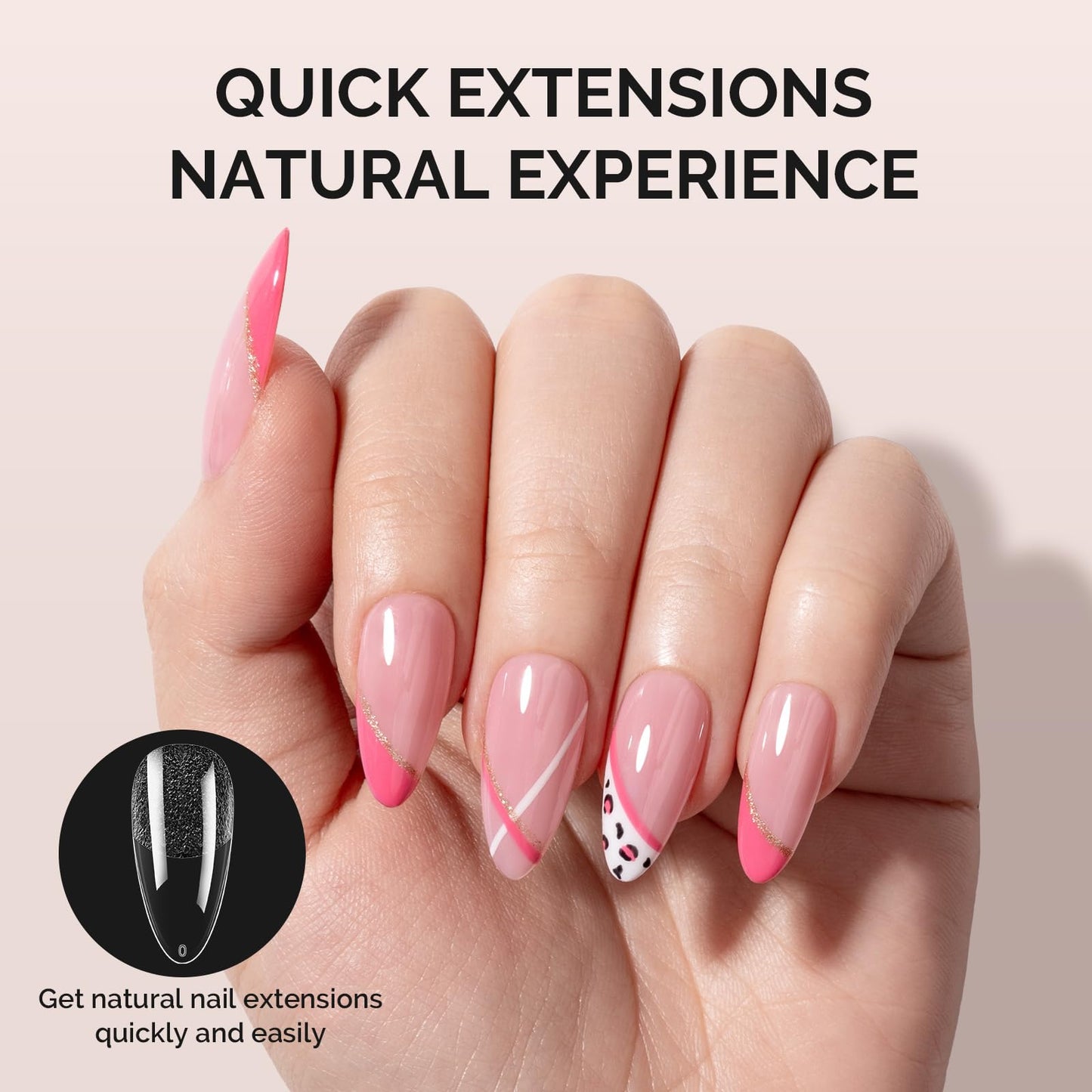 MelodySusie Medium Almond X Nail Tips - 300Pcs 15 Sizes Clear Acrylic, Half Matte Full Cover Press on Nails for DIY Extension&Salon Use,Pre-Shaped Beauty and Personal Care MelodySusie