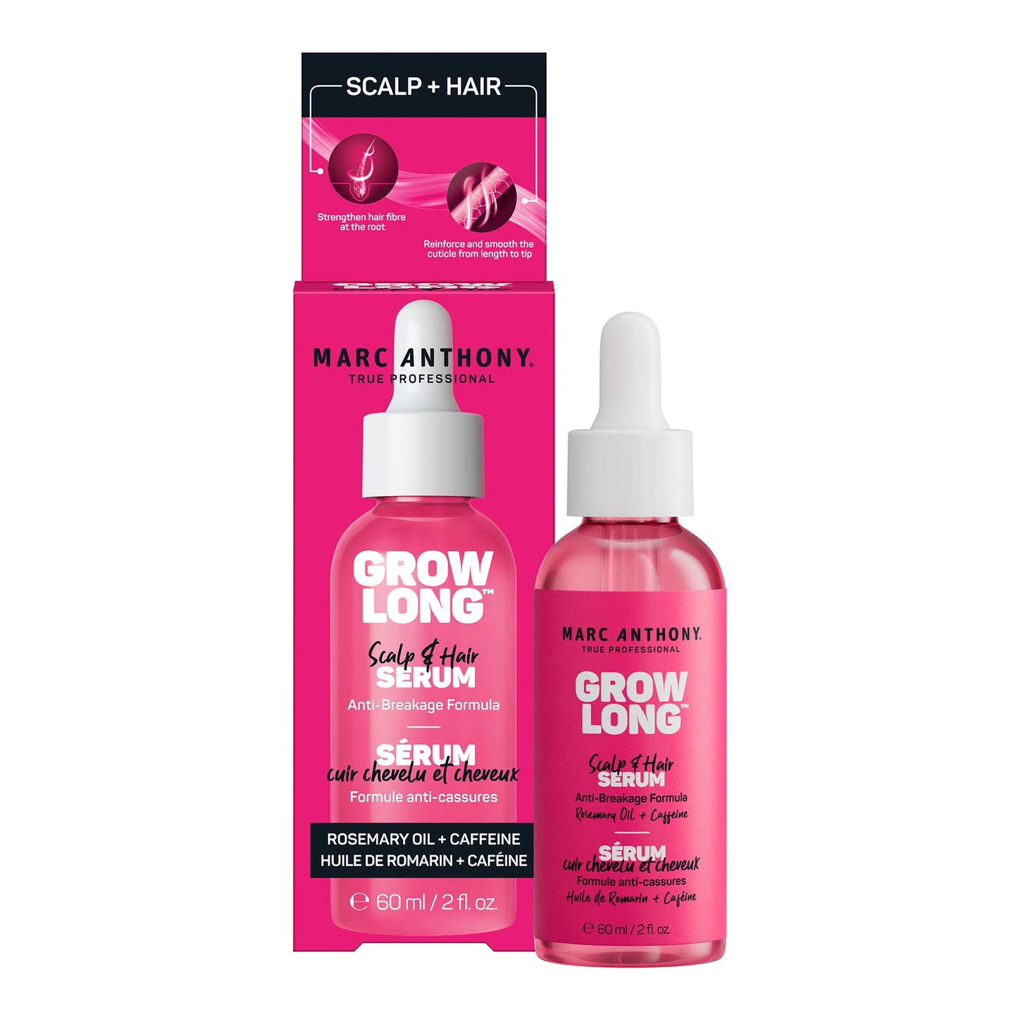 Marc Anthony Grow Long Scalp & Hair Serum - Anti-Breakage Formula Nourish, Strengthen & Hydrate Scalp & Hair Follicles - Natural Shine Beauty and Personal Care Marc Anthony