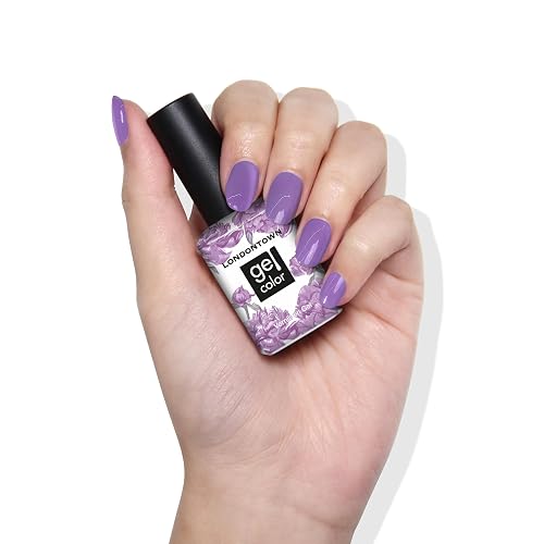 LONDONTOWN UV/LED Gel Nail Polish, Glossy Lavender Purple, Road Trip, 0.4 Fl Oz, Long Lasting, Chip Resistant High Shine Color Beauty & Personal Care LONDONTOWN