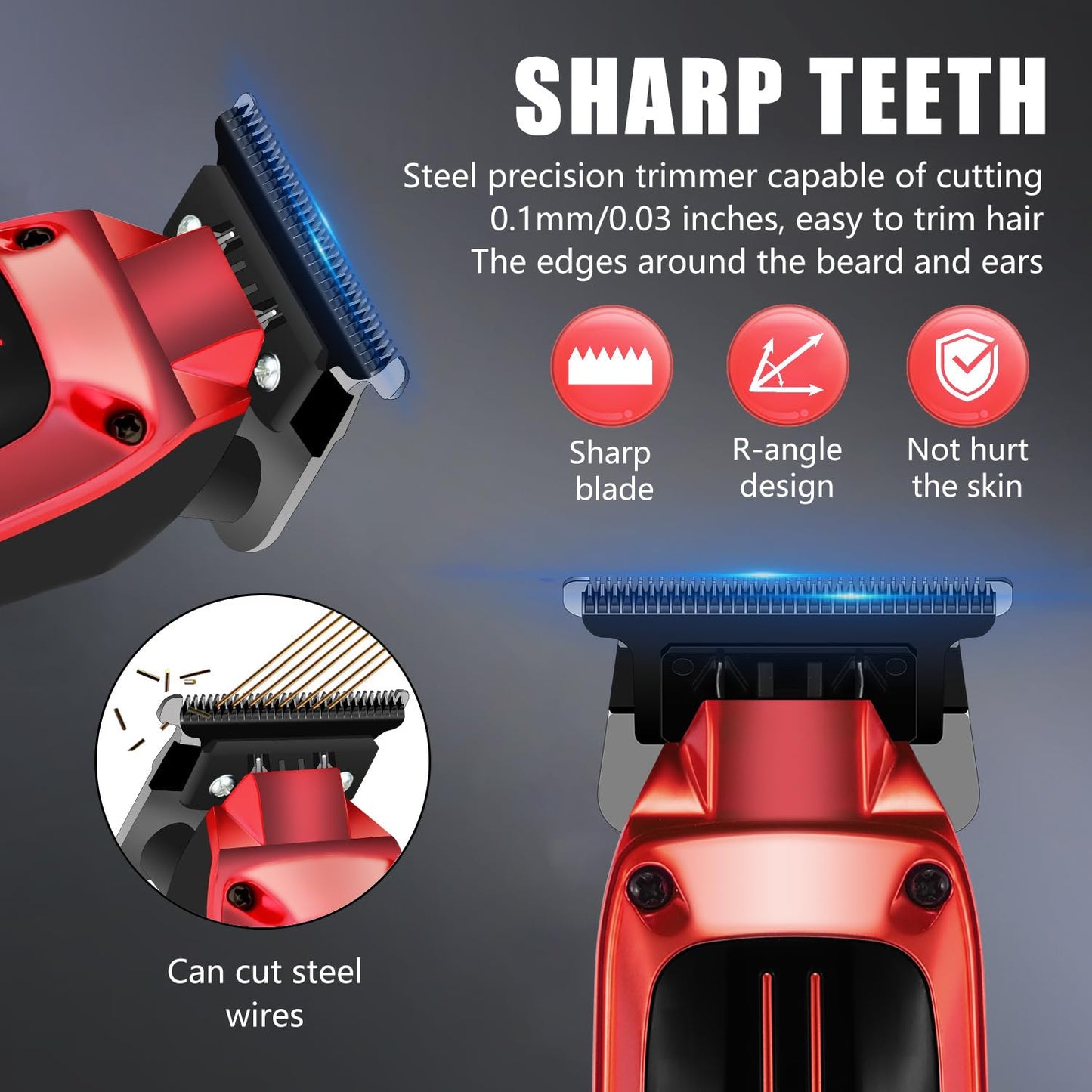 Professional Hair Clippers for Men, Cordless Trimmers Kit with LED Display,4 Limit Combs, Electric Beard Trimmer Haircut Grooming Kit Gift for Men Beauty and Personal Care QDKVTNDJZ