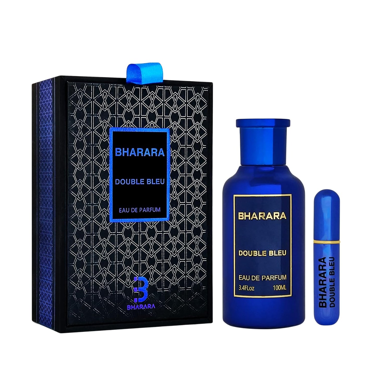 Bharara Double Bleu Pour Homme Eau De Parfum For Men 3.4 oz /100 ML