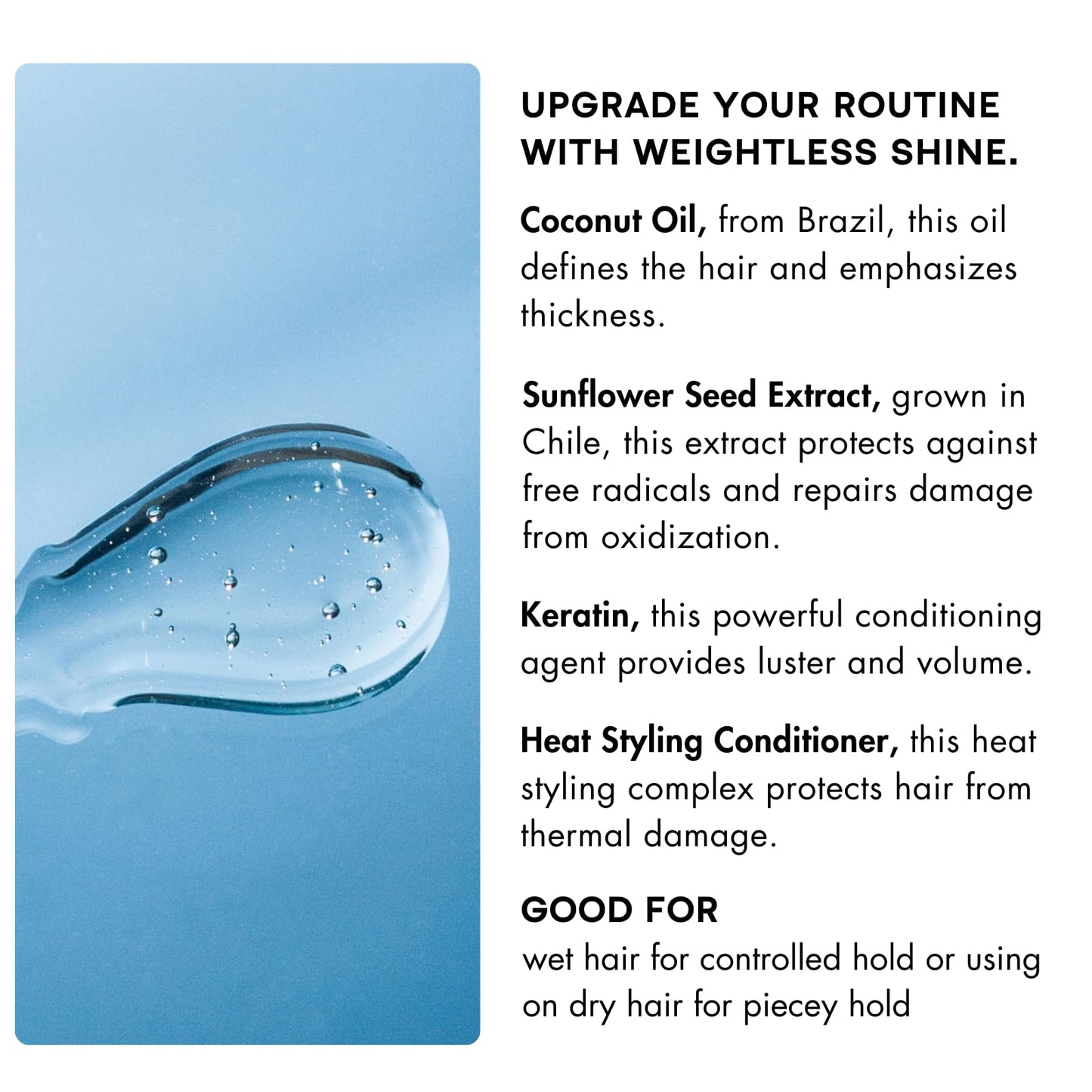 R+Co Motorcycle Flexible Gel - Hybrid Styling Gel with Flexible Hold & Wax-Like Shine - Heat Protectant, Volumizing Gel for Texture, Natural Finish
