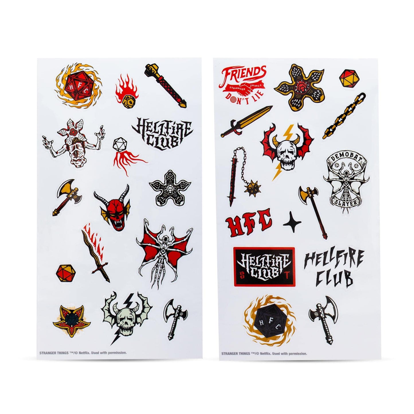 Toynk Stranger Things Hellfire Club Twist Spout Water Bottle and Sticker Set | BPA-Free Plastic Sports Jug | Holds 32 Ounces