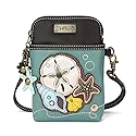 Chala Handbags Sand Dollar Cellphone Crossbody Handbag 5" x 7.5" x 1"