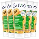 St. Ives Apricot Facial Scrub, Fresh Skin 5-Pack - Face Exfoliant for Balanced to Oily Skin, 6 Oz Ea
