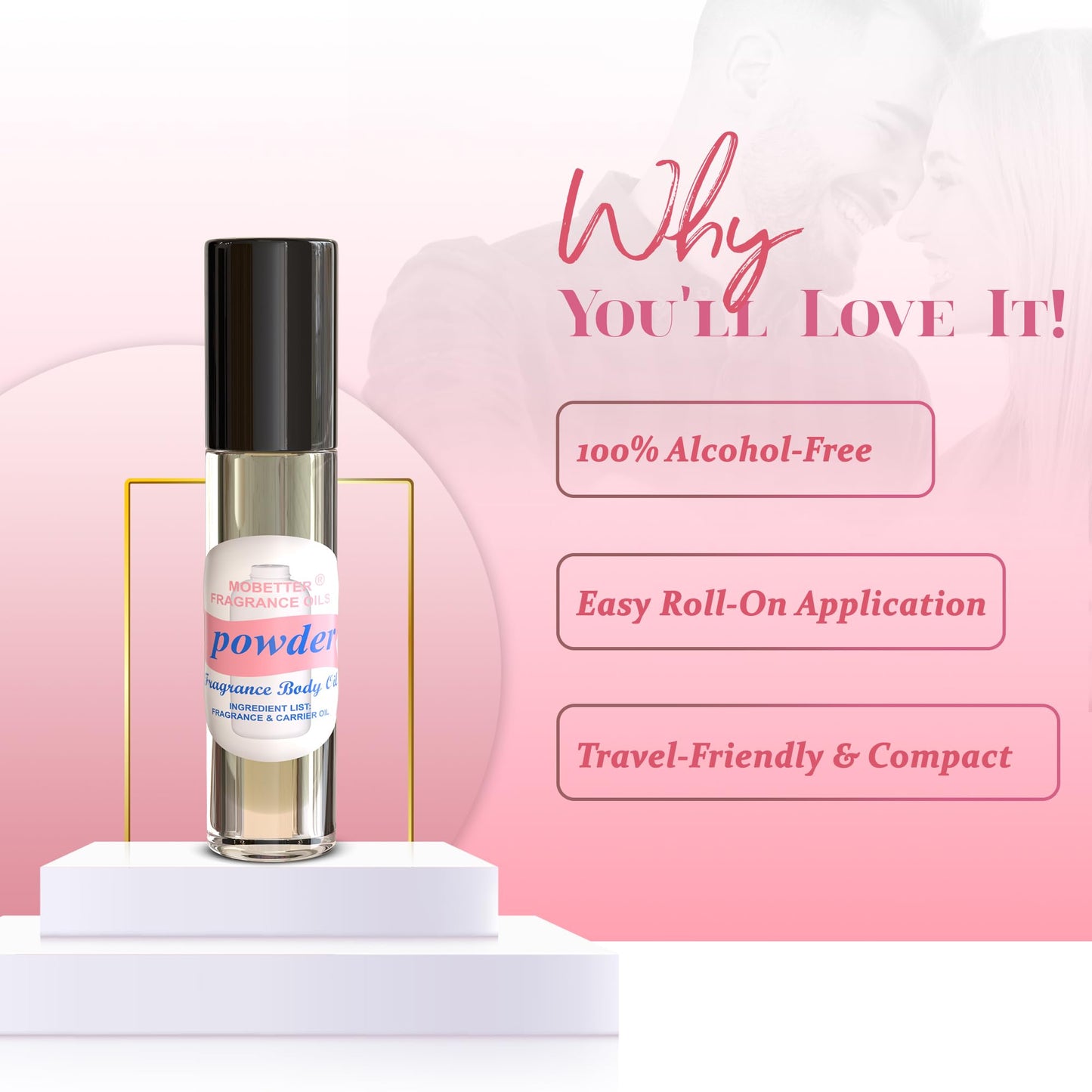 MOBETTER FRAGRANCE OILS Powder Fresh Scent Perfume Fragrance Body Oil Unisex Beauty and Personal Care MOBETTER FRAGRANCE OILS