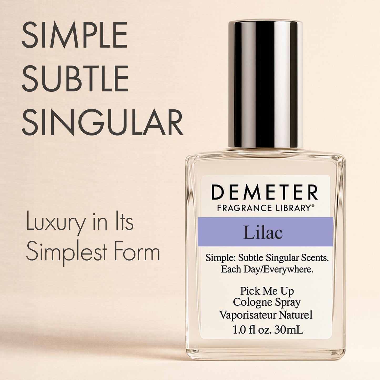 DEMETER Natural Perfume Spray Cologne for Women, Lilac, 1 oz