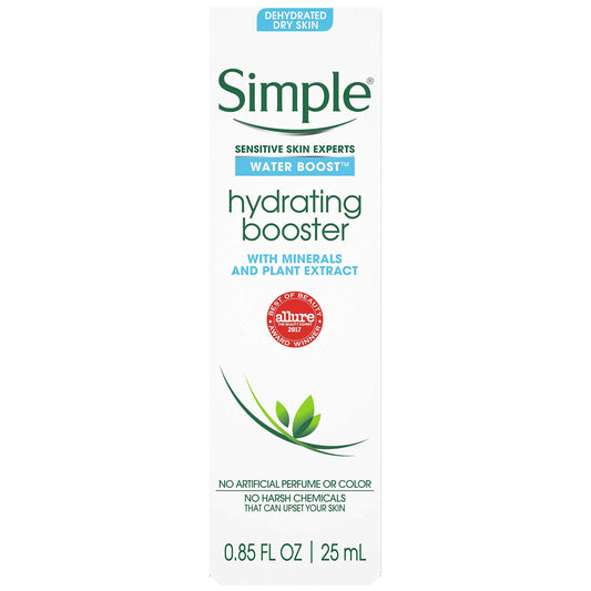Simple Water Boost Hydrating Booster Sensitive Skin 1 oz
