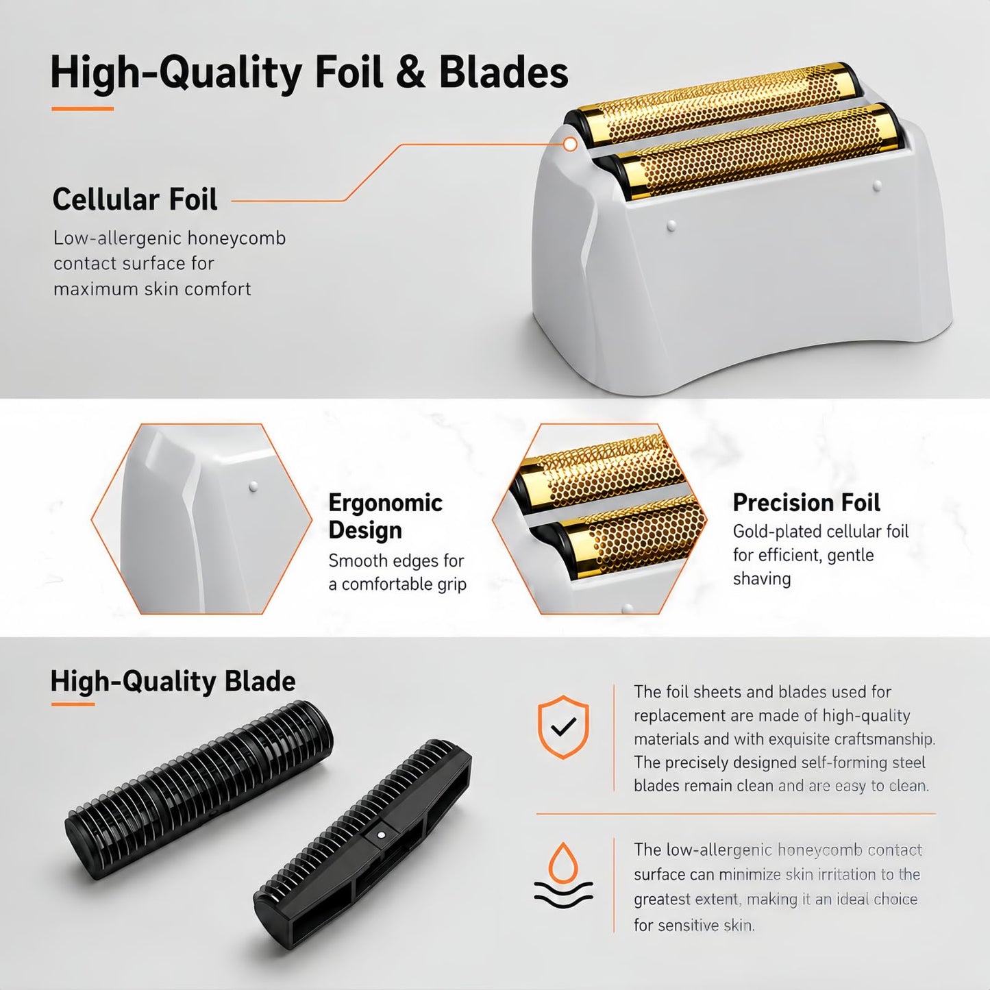 Shaver Replacement Pro Foil & Cutter,Compatible with Andis TS-1 Shaver Head Beauty and Personal Care AIJALY