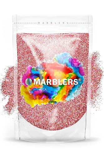 MARBLERS Holographic Glitter [Holo Pink Rose] 3oz (85g) | Fine | Non-Toxic, Vegan, Cruelty-Free | Body, Hair, Festival, Party Makeup | Nail Art