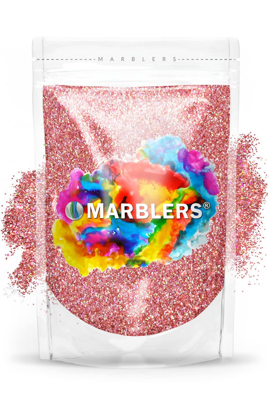MARBLERS Holographic Glitter [Holo Pink Rose] 3oz (85g) | Fine | Non-Toxic, Vegan, Cruelty-Free | Body, Hair, Festival, Party Makeup | Nail Art