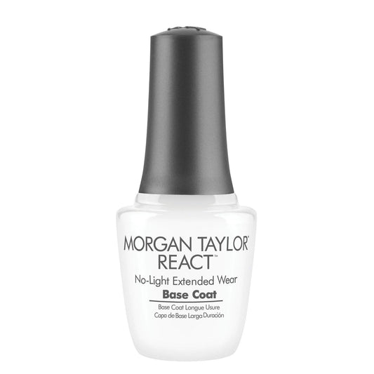 Morgan Taylor REACT Base Coat - Gelish Infused Technology for Up to 10 Days of Wear, No LED Light Needed, Easy Soak-Free Removal, Professional Nail Beauty & Personal Care Morgan Taylor