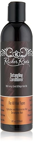 Rucker Roots Detangling Conditioner |Turnip, Carrot, Ginger Root Oils| For All Hair Types| Hydrates & Moisturizes Hair| Detangles Hair