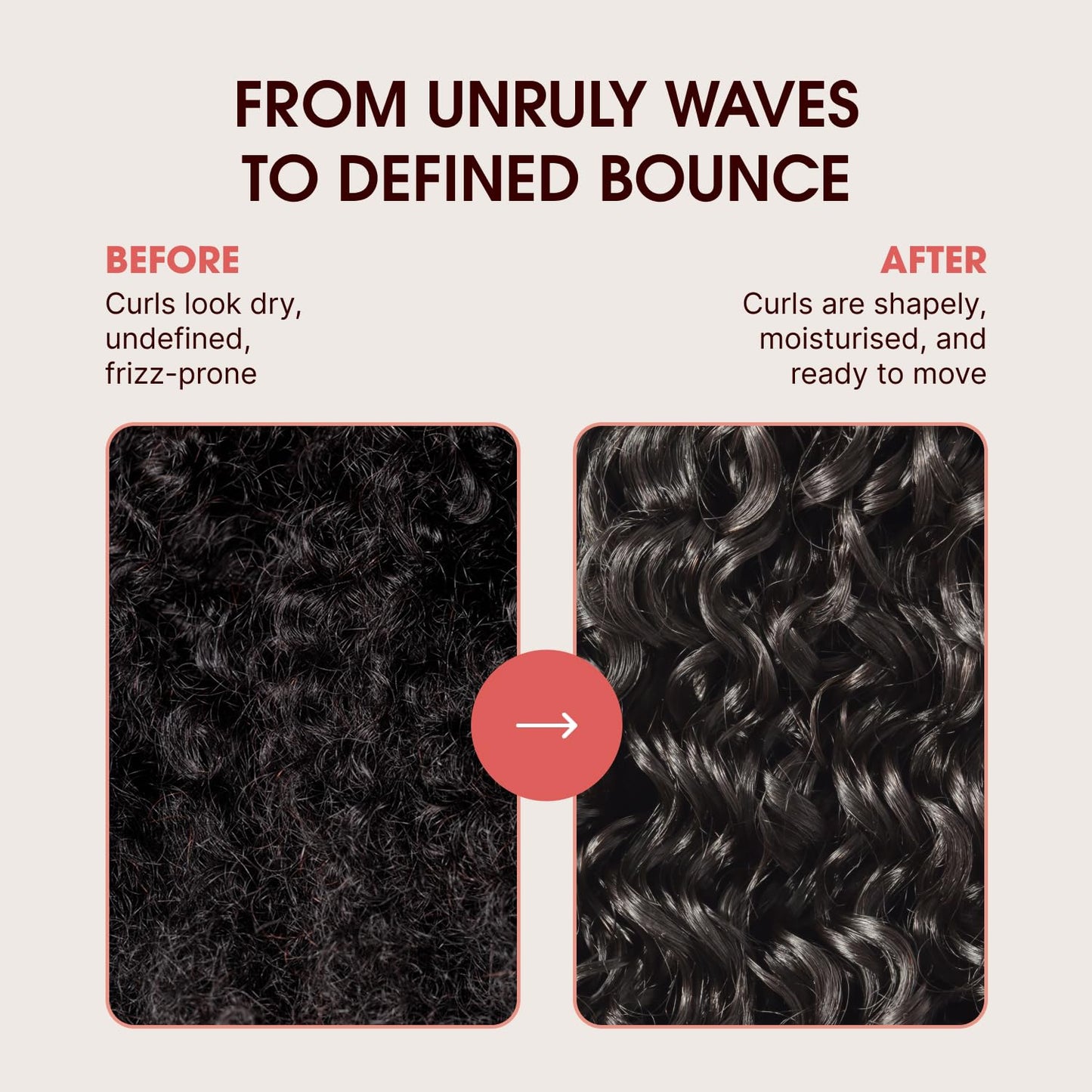 One 'n Only Defining Curl Cream with Argan Oil, Leave-in Conditioning Cream, Defines and Leaves Strong Curly Hair, Enhances Shine and Hydrates Without
