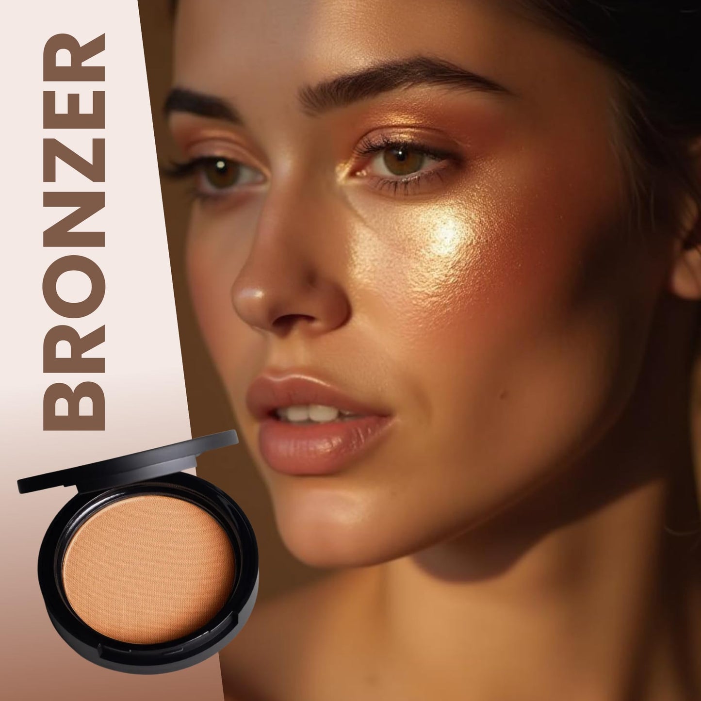 POISE Makeup Mineral Pressed Bronzer | Earth Mineral-based with Soft Iridescent Pigment For A Perfect Sun-kissed Glow
