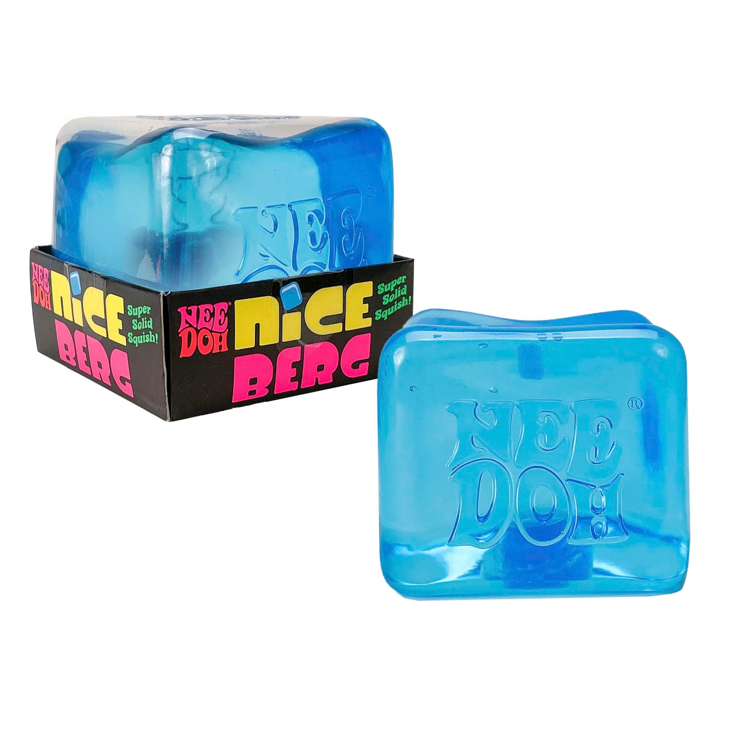 Schylling NeeDoh Nice Berg - Giant NeeDoh Nice Cube - Sensory Squeeze Toy with a Super Solid Squish - Ages 3 and Up - One Cube