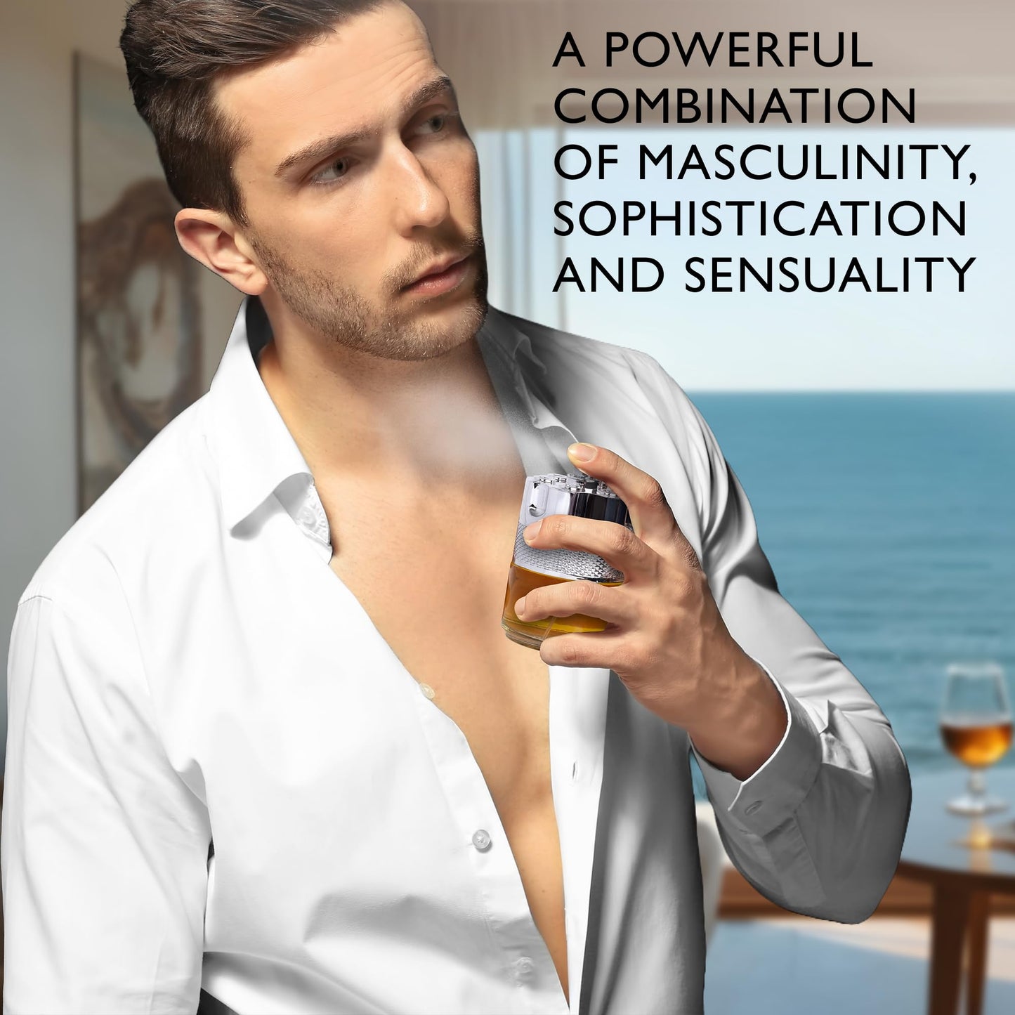 Azura Noir for Men Eau De Parfum - Woody Spicy Fragrance - Long-Lasting Cologne Choice For Daily Wear - Top Notes of Lemon, Nigerien Ginger