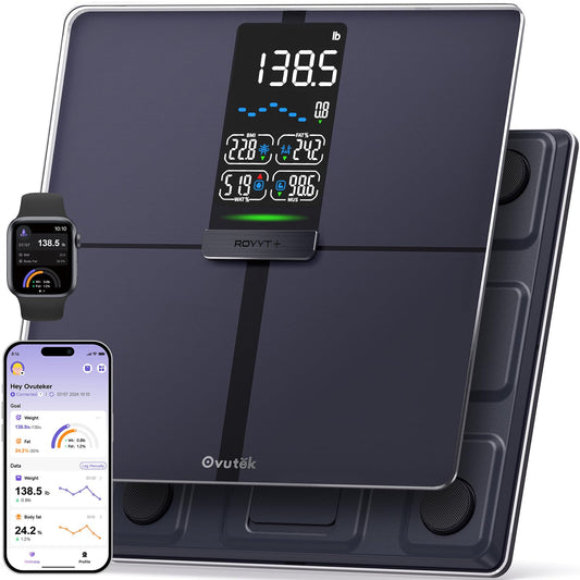 Ovutek Professional Smart Scale for Body Weight, BMI, Body Fat, Muscle Mass, Highly Accurate Body Composition Weighing Machine, Bathroom Digital…