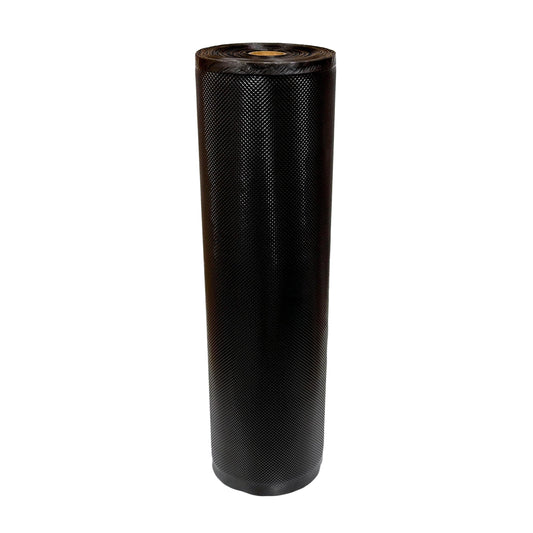 MJ Commercial-Grade Vacuum Sealer Roll for Food Storage, Sous Vide | 50-Foot Roll (15" x 50' 5 Mil, Black and Clear)