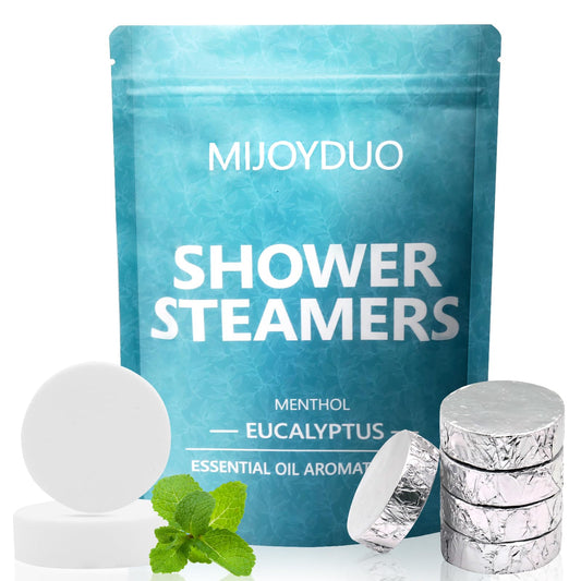Shower Steamers Aromatherapy, 15 Pack Eucalyptus & Mint Shower Bombs with Natural Essential Oils, Spa Shower Tablets, Relaxation & Self Care Gifts Beauty and Personal Care MIJOYDUO