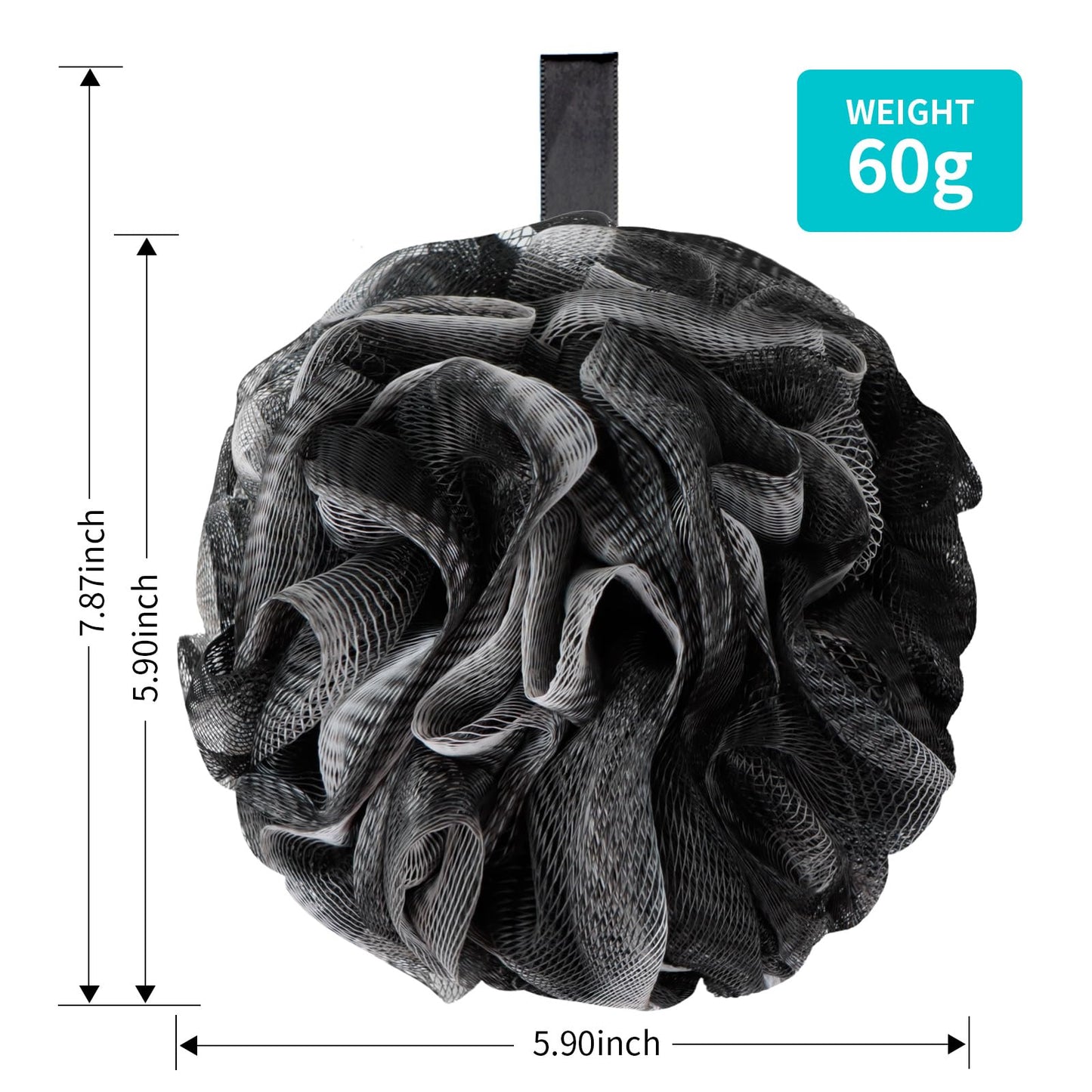 BCKENEY Bath Loofah Shower Sponge Body Back Scrubber Soft Mesh Shower Puffs Exfoliating Loofa for Women & Men Bath Accessories Cleaning Tool (Pack Beauty and Personal Care BCKENEY