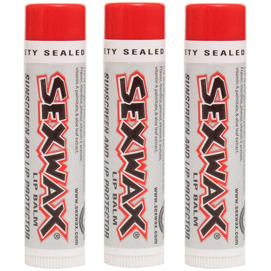 Sex Wax SPF 30 Lip Balm - An Original classic. Smells great, like the beach, and keeps your lips moist and smoothe (3 Pack) Beauty and Personal Care Mr Zogs Sex Wax