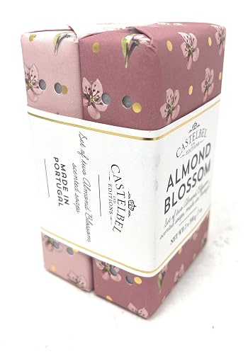 Castelbel Set of Almond Blossom Fragranced Luxury Soap, (2) 7-Ounce Bars