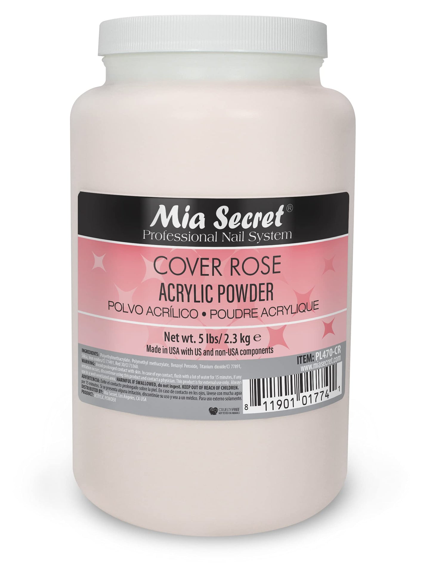 Mia Secret Acrylic Powder - 5 LBS (Cover Rose) Beauty & Personal Care Mia Secret