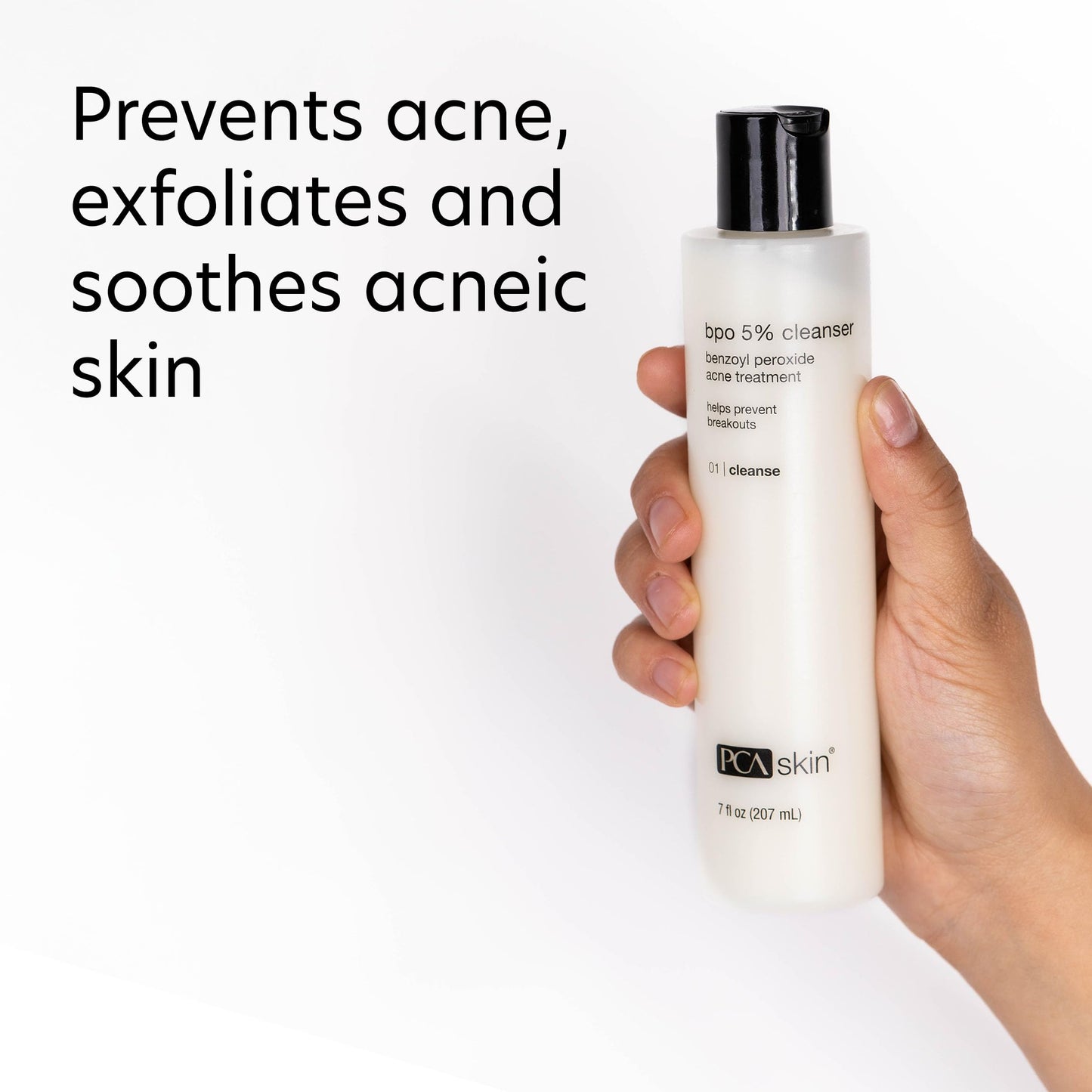PCA SKIN 5% Benzoyl Peroxide Face Wash, Foaming Acne Facial Cleanser for Oily and Acne Prone Skin, Eliminates Existing Acne and Helps Prevent Future