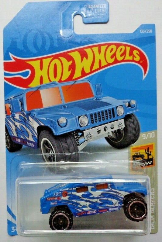 DieCast Hot Wheels Humveee (Blue), Baja Blazers 9/10 [2019 Treasure Hunt]
