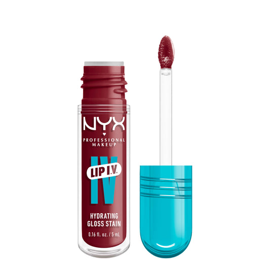 NYX PROFESSIONAL MAKEUP Lip IV Hydrating Glossy Lip Stain with 12HR Hydration - Blush Rush (Pink) Beauty & Personal Care NYX PROFESSIONAL MAKEUP
