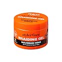 Red by Kiss Hold Braiding Gel for Box Braids, Cornrows- Hydrating, Conditioning, Adds High Shine, Enriched with Certified Organic Jamaican Black