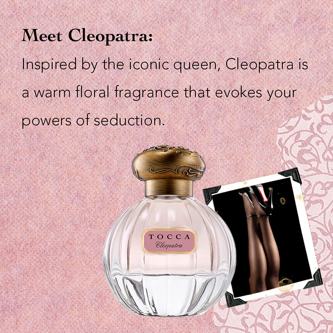 Tocca Cleopatra Perfume for Women, 1.7oz (50 ml) - Warm Floral, Grapefruit, Jasmine, & Vanilla Musk Fragrance