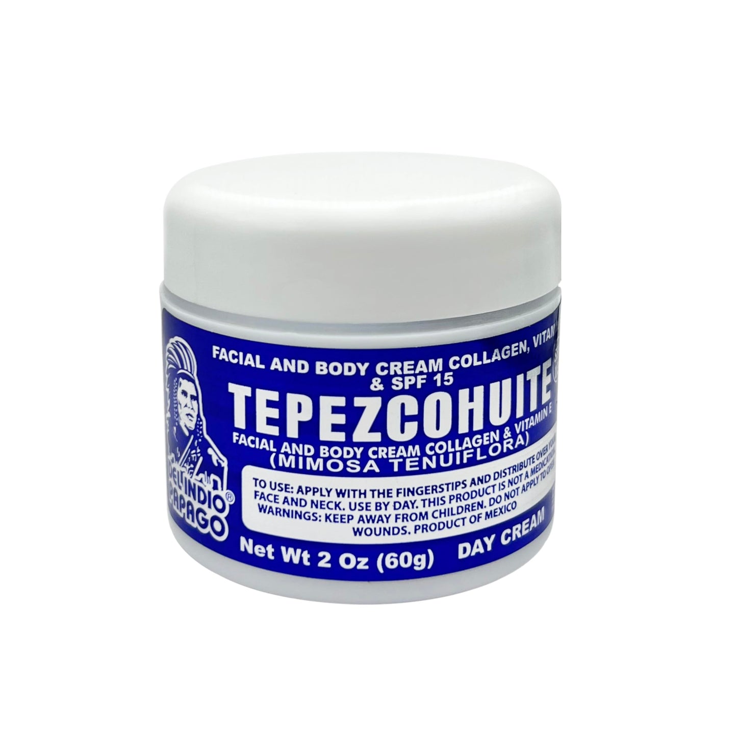 Del Indio Papago Anti Aging Combo Pack with Night Cream 2 oz, Day Cream 2 oz, and Tepezcohuite Natural Bar Soap - Skin Care Solution for All Types