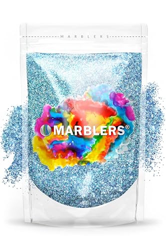 MARBLERS Holographic Glitter [Unicorn Blue] 3oz (85g) | Fine | Non-Toxic, Vegan, Cruelty-Free | Face, Body, Eyeshadow, Hair, Festival, Party Makeup |